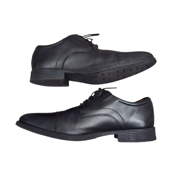 Clarks Whiddon Oxford Shoes Mens Size 13  Black Leather Cap Toe Lace Up Dress main image 11